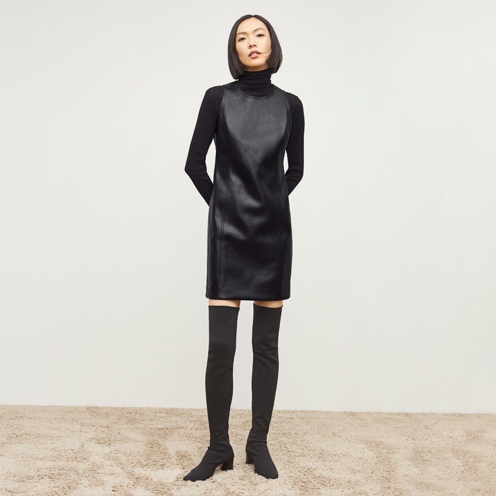 NWOT MM LaFleur The Chloe Dress - Vegan Leather Size 2